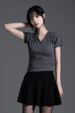 Flared Knit Skirt