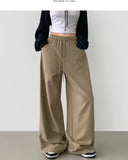 Hem Snap Folding Balloon Wide Banding Pants