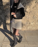 Iro simple half-moon cross bag