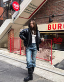 Double Buckle Biker Wide Long Boots