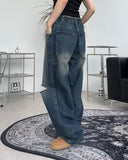 Peber Damage Banded Denim Pants