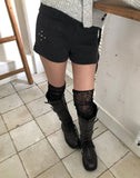 Maan Studded Knit Short Pants