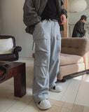 Himon Sweat Dart Pocket Cargo Wide Pants