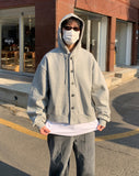Hella Overfit Hooded Button Jacket