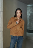 Vegan Suede Trucker Jacket