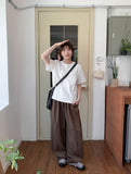 [unisex] Portilme Cool Banding Wide Slacks