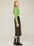 Fox Leather Maxi Skirt