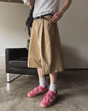 Mirdi Bermuda Pintuck Cotton Pants