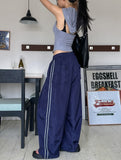 Ethnic Line Two Pintuck Nylon Pants