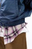Bruno glossy hooded MA-1 jumper