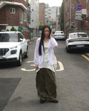 Tskin See-through Linen Hooded Cardigan