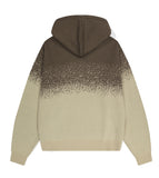 BASIC LOGO OMBRE KNIT HOODIE