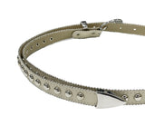 bohemian studded long leather belt