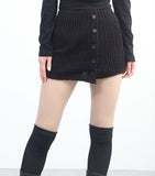 Elda Button Knit Skirt