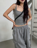 Bloss Pintuck Cargo Sweat Bermuda Pants