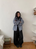 Horik Side Cut Wide Cotton Pants