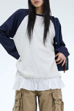 Eyelet layered short skirt