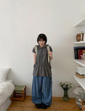 Lingel Star Hood Shirring Short Sleeve Tee