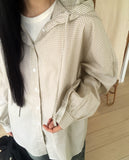 Mubel Check Hood Shirt