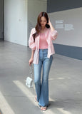 Jetine Span Slim Bootcut Denim Pants