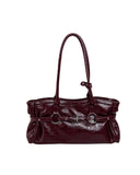Ring Eyelet Belted Shoulder Bag