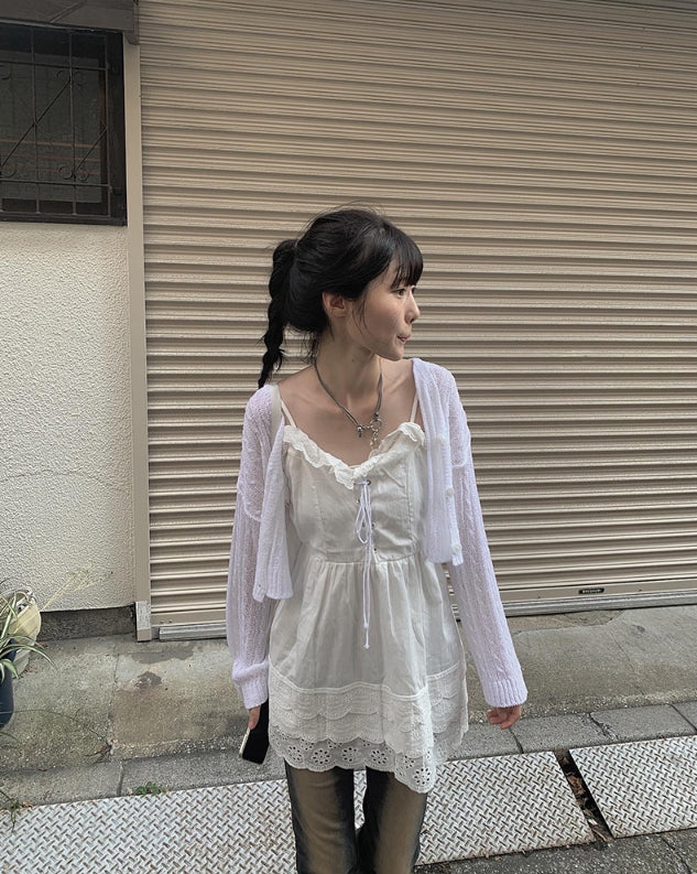emiriawiz（エミリアウィズ）の「Tight floral lace one-piece
