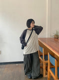 [Unisex] Teln Raglan Overfit Long Sleeve Tee