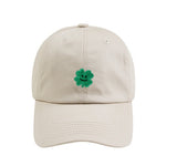 Clover Smile Embroidered Ball Cap