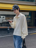 Blank Crop Collar Tee