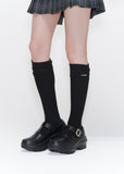 Shirring knee socks