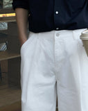 Chering Pintuck Wide Cotton Pants