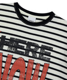 HERE NOW STRIPE TEE
