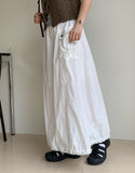 Mokoli Nylon Cargo Long Skirt