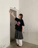 Hihot Dot Frill Tiered Nylon Skirt