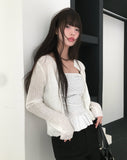 Weu Linen Rib Knit Cardigan