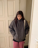 [unisex] Nippun two-way string over hood padding