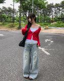 Becky Rough Damaged Denim Pants