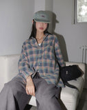 [MADE] Baskin Peach Fuzz Vintage Check Shirt