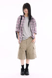 Madras big check over shirt