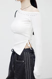 Obean Unbalanced Studded T-Shirt