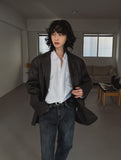 Kates leather over blazer