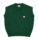 Cloud Smile Embroidery Knit Vest