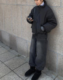 Lewis black blue washed wide pants
