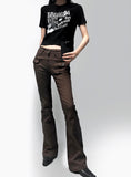 Pocket brown boot cut pt