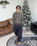 Lao Henley Neck Knit Long Sleeve