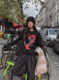 Kuro spray heart wool knitwear