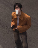 Croi Shoulder Pad Suede Jacket