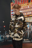 [2-WAY] Camo Heavy Overfit Hood Zip-Up