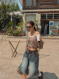 Cult Wide Bermuda Denim Pants