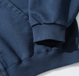 Faded Washed Crop Hood Zip-Up